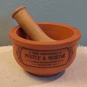 Vintage Henry Watson Pottery Pestle & Mortar
